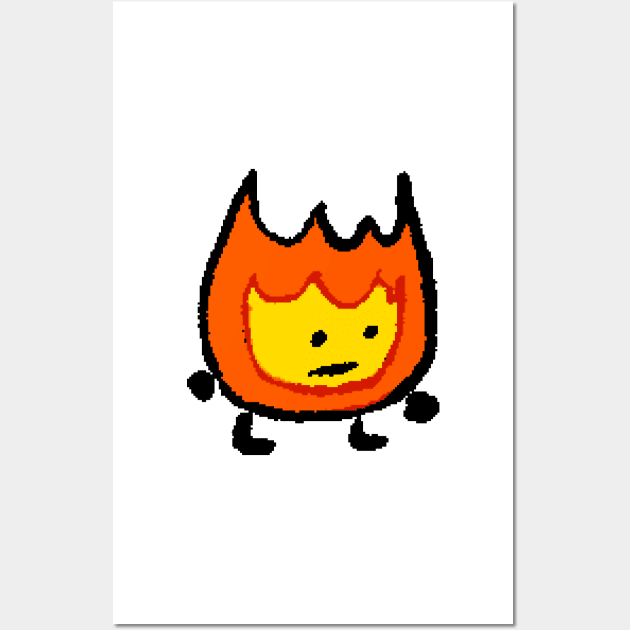 BFDI Firey Wall Art by MsBonnie